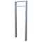 Lean-on hoop made of steel tube | Square tube, 80 x 20 mm | with cross bar (small distance) | total width: 450 mm | hot-dip galvanized